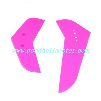 mjx-t-series-t40-t40c-t640-t640c helicopter parts tail decoration set (pink color)